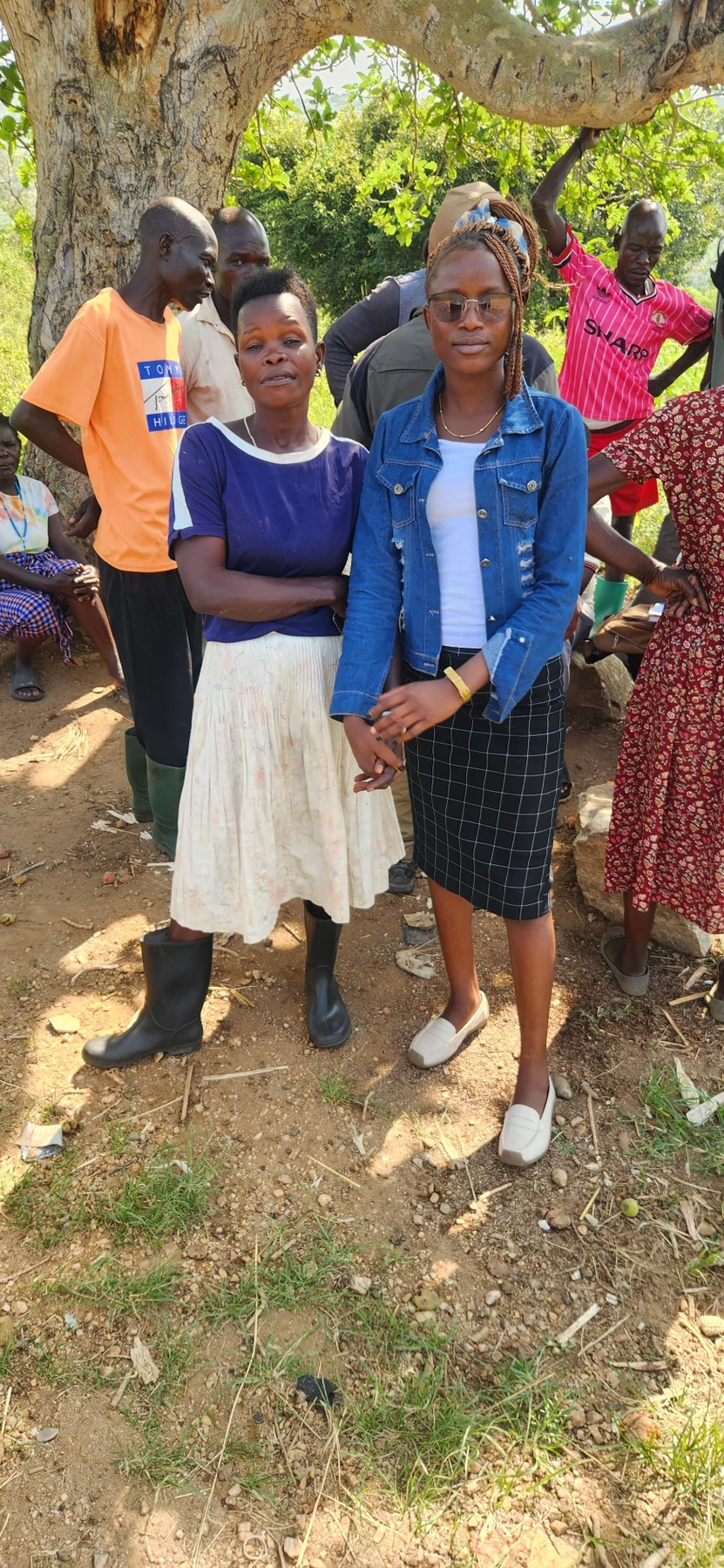 A community interaction during village outreach and local dialogue.