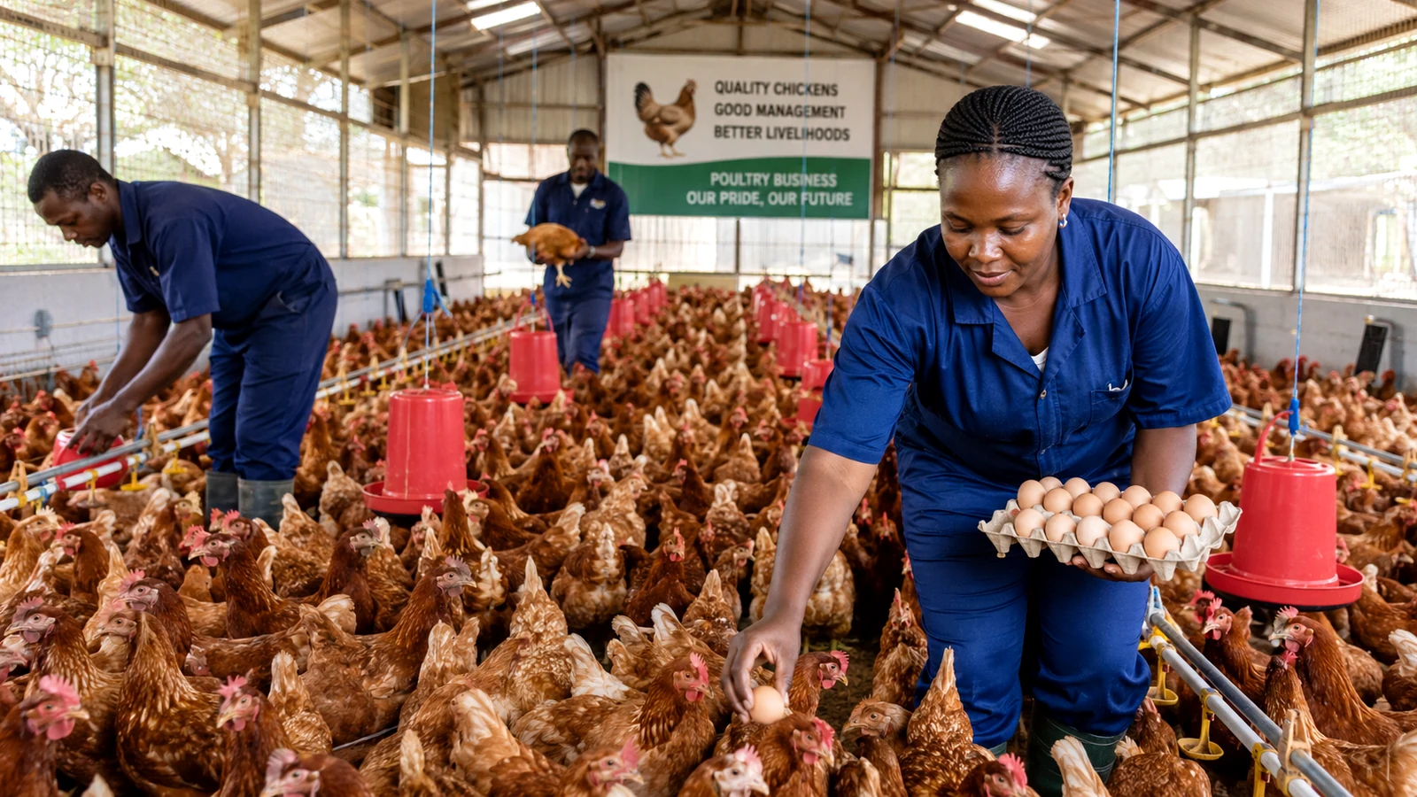 Menea Farm Project poultry training