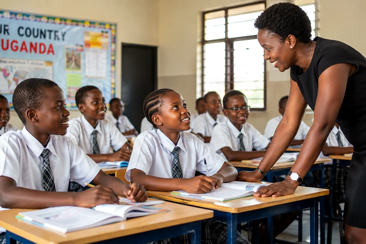 KRF school engagement in Kampala with teachers and learners